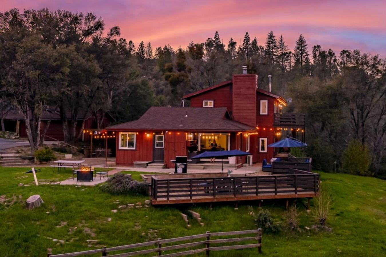 Sierra Vista Lookout Lodge With Creek, Waterfall And Waterholes, Minutes From Bass Lake And Yosemite South Gate North Fork Eksteriør billede